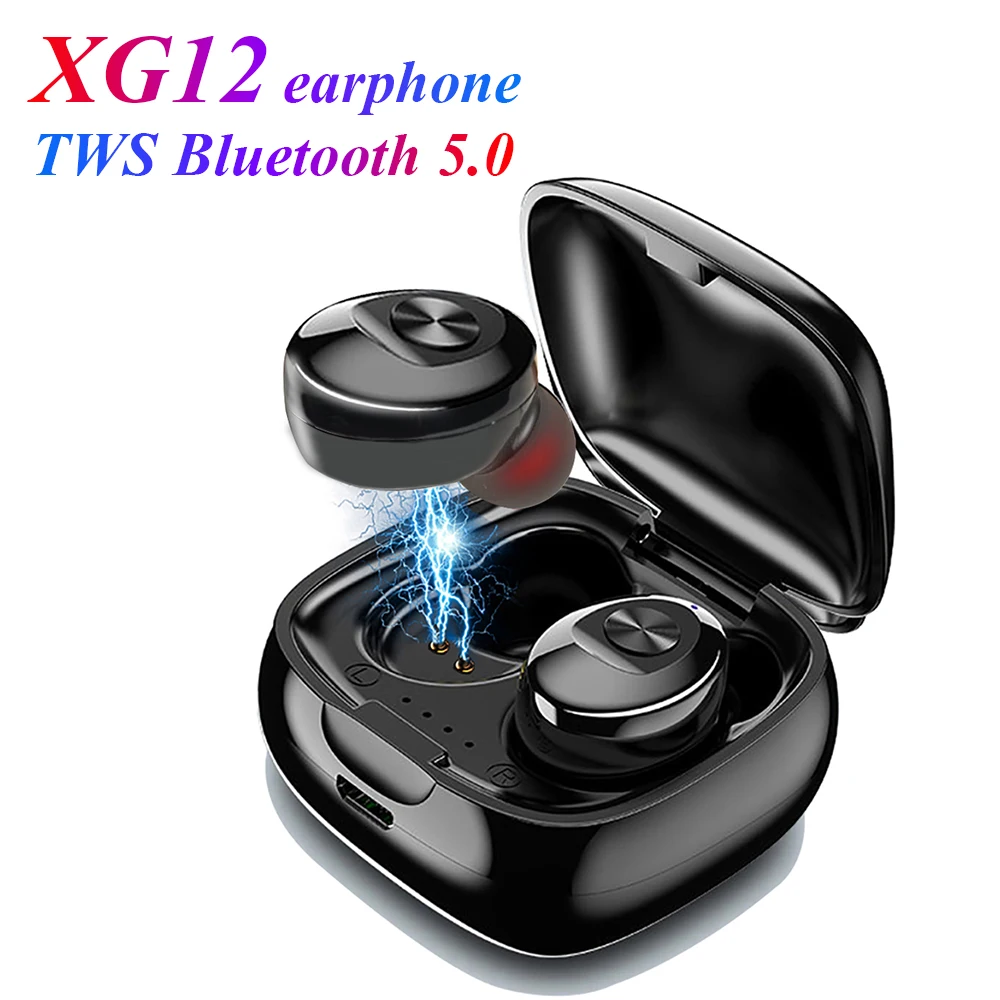 XG12 наушники-вкладыши TWS Bluetooth 5 0 наушники беспроводные 3D стерео с микрофоном