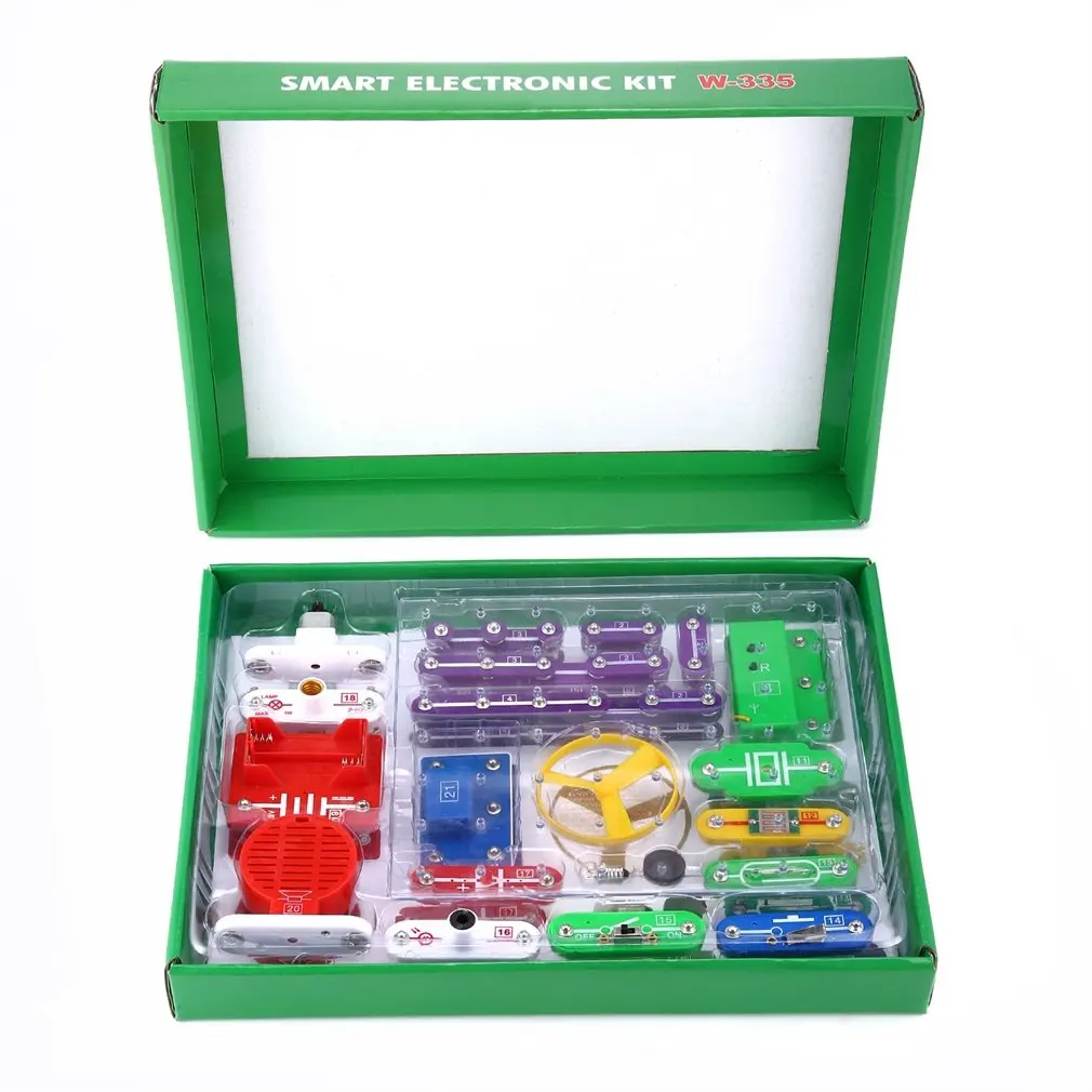 

335 Multicolor Electronics Discovery Kit Smart Electronics Block Kit Educational Science Kit Toy Best DIY Toys for Children