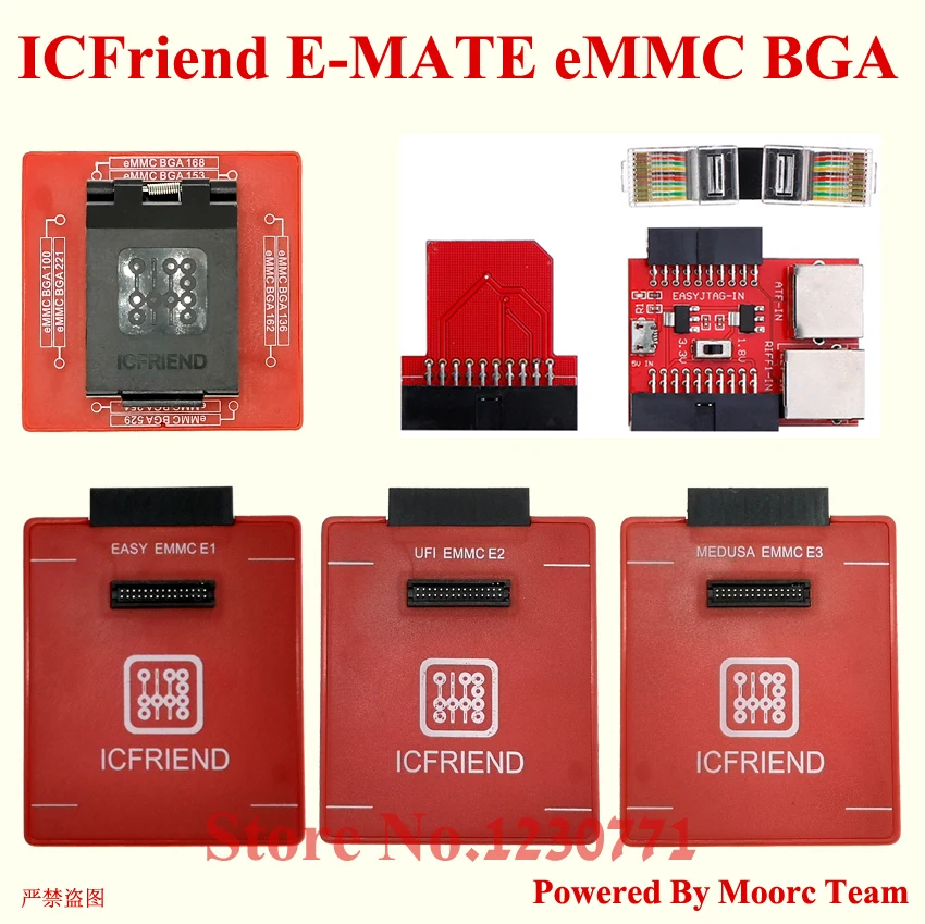 Новинка высокоскоростная Флейта E MATE BOX EMMC BGA 13 в 1 для 100 136 168 153 169 162 186 221|Детали