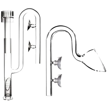 

Aquatic Glass Lily Pipe Set with Lily Skimmer Inflow and Lily Outflow for Aquarium Filter Tubing