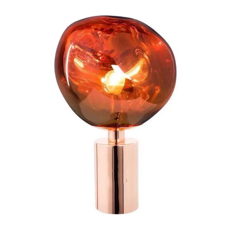 현대 led 컬러 유리 볼 lampada comodino lampara escritorio 식당 거실 침대 램프
