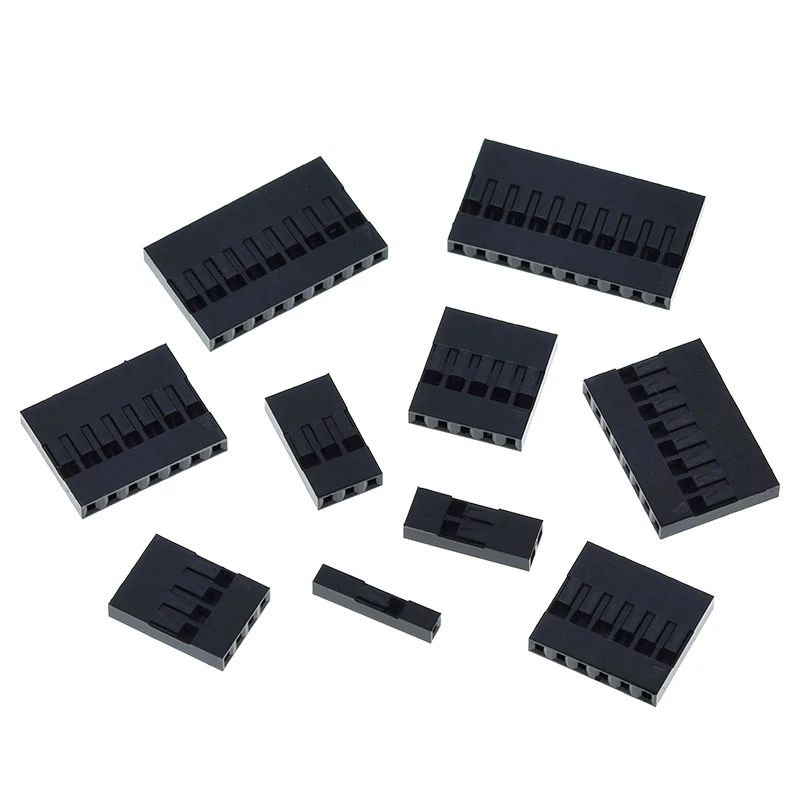 Für DuPont-Draht-Kunststoffgehäuse, 2,54 mm, zweireihig, für DuPont-Drahtverbinder, 2P/3P/4P/5P/6P/7P/8P/9P/10P, 2 x 4 Pins/2 x 5-poliges Gehäuse – Detail 9