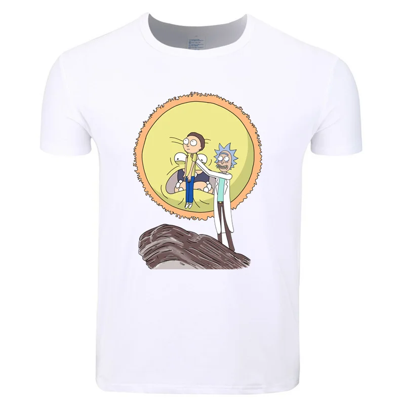 Футболка с героями мультфильмов Rick And Morty Pickle Rick азиатского размера летняя футболка с короткими рукавами и круглым вырезом, смешная футболка Rick y Morty - Цвет: HCP271B