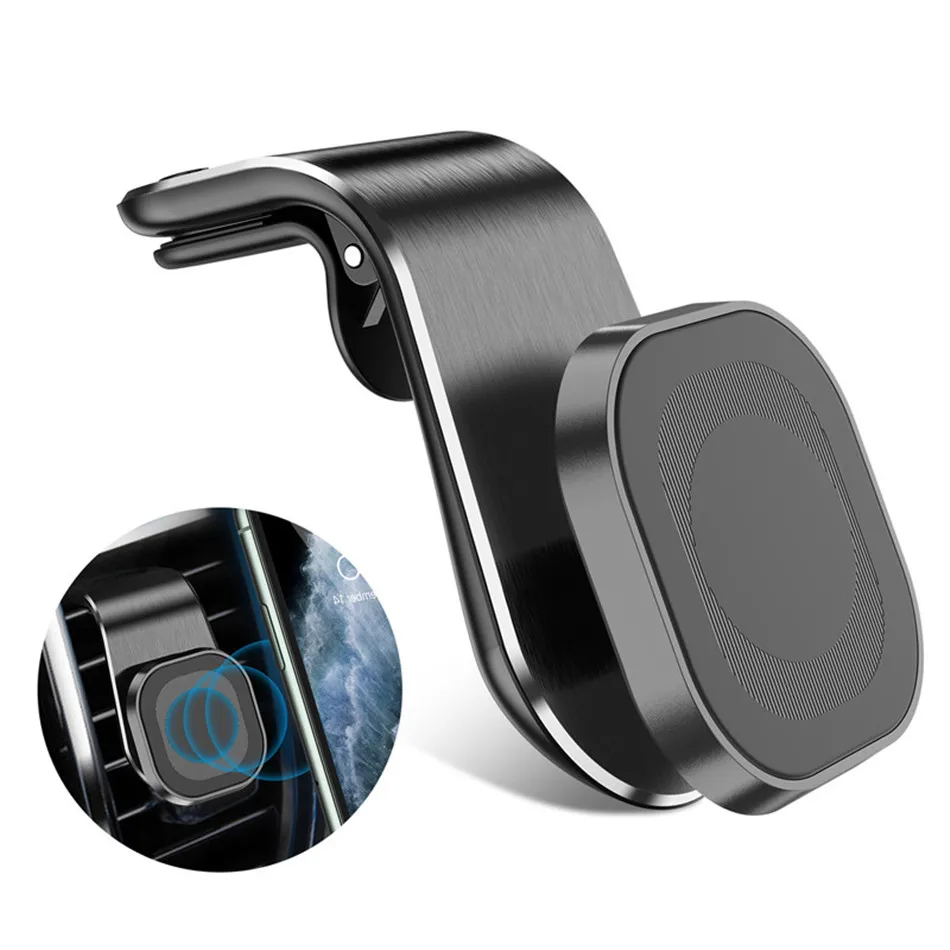 360 Rotate Metal Magnetic Car phone Holder For xiaomi mi 11 redmi note 9 pro Air vent Magnetic Holder in Car GPS Mount Stand mobile stand for car