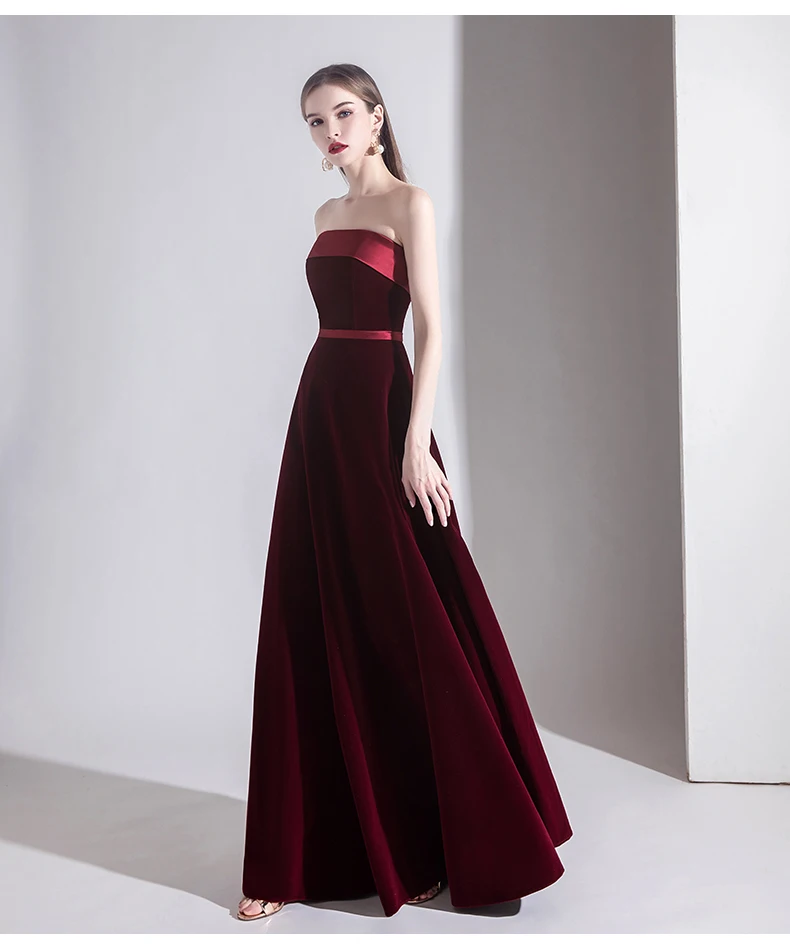 Платья для выпускного вечера вечернее платье Vestido de Festa Longo suosikki без бретелек бархатные Вечерние платья Длинные