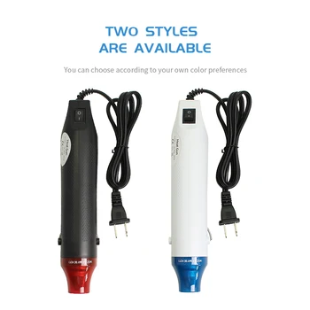 

220V US plug Electric Heat Gun Power 300W with supporting seat Diy Tool Hot Air Gun/Heat Hair Dryer for heat shrink wrap