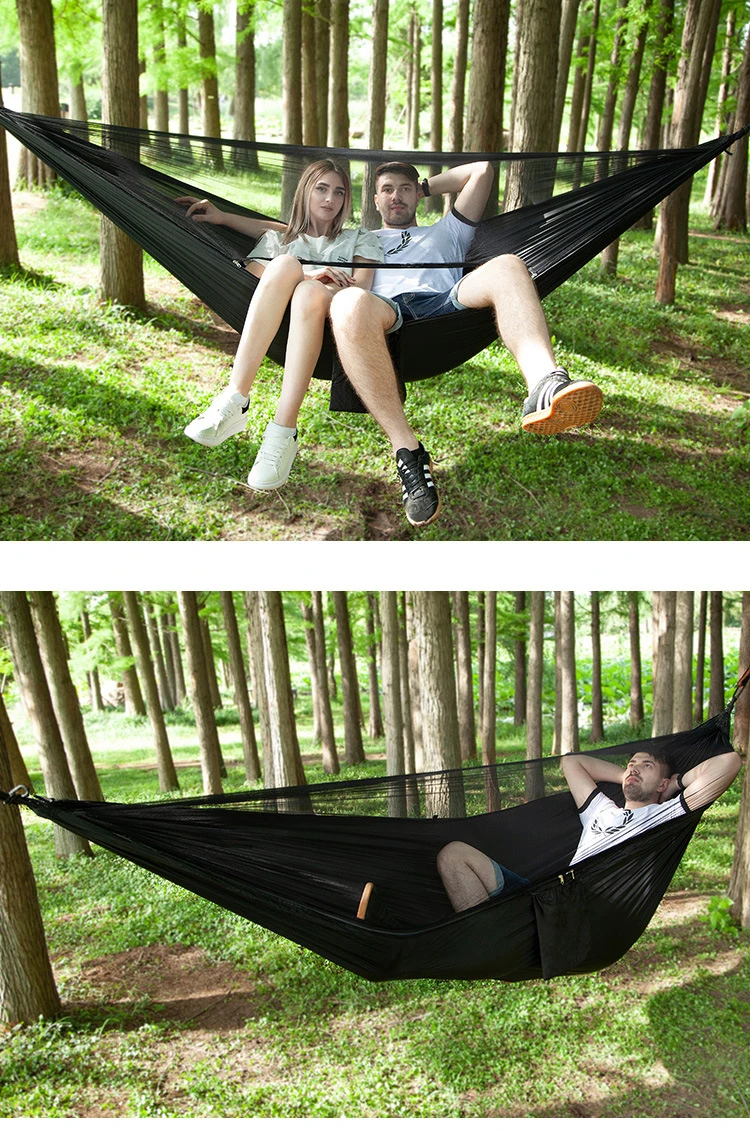 Camping Hammock with Net Lightweight, Hold Up to 772lbs, Portable Hammocks for Indoor, Hiking,Backpacking, Travel, Backyard