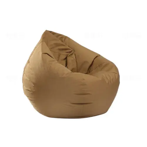 Большое маленькое ленивое покрывало на диван стулья без наполнителя льняная ткань шезлонг кресло мешок пуф слоеный диван татами гостиная - Цвет: Coffee