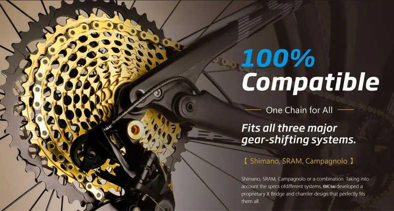 kmc gold chain 12 speed