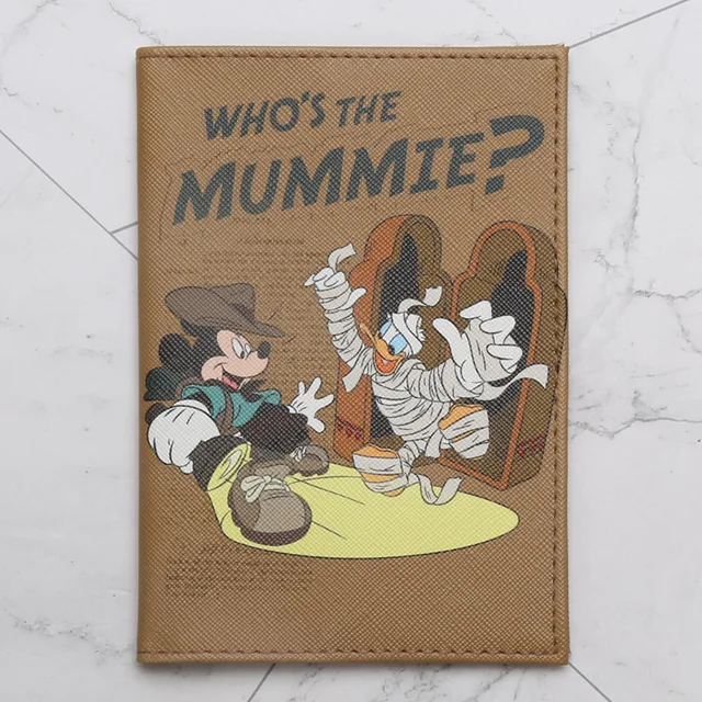 Disney Fashion PU Passport Cover Frozen 2 Elsa Mickey Winnie Cartoon Print Girls Boys ID Card Holder Travel Ticket Passport Case DS-05