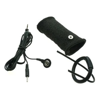 Electric Shock Pulse Stimulator Enlargement Penis Sleeve with Glans Chastity Cage Penis Erection Exerciser Adult Sex Toy for Men 2