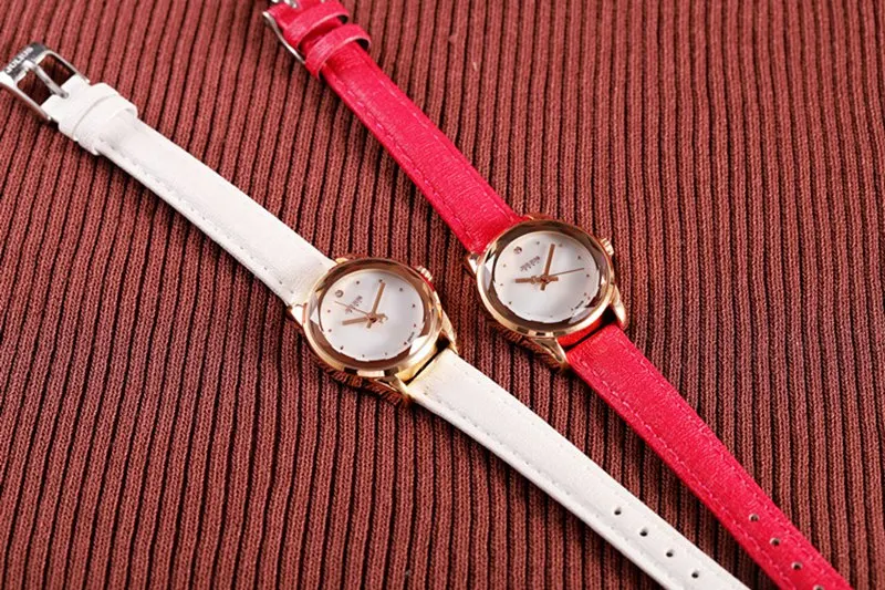 Женские модные часы с кожаным ремешком, японские кварцевые часы, водонепроницаемые роскошные золотые часы для девушек, студенческие часы, Reloj Mujer