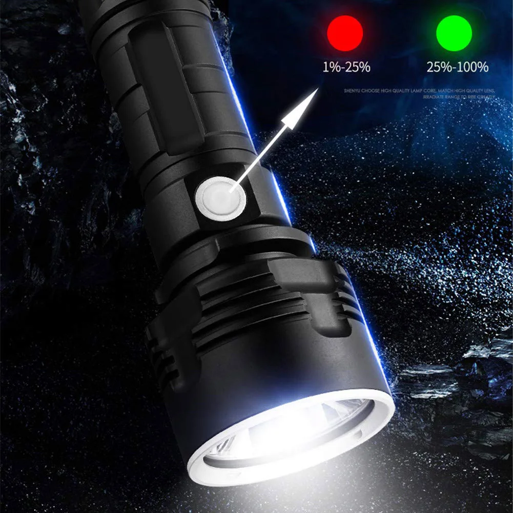 Limited Offer of  LED Powerful Flashlight Rechargeable Super Bright Long-range High-power Outdoor Home Searchlight JT