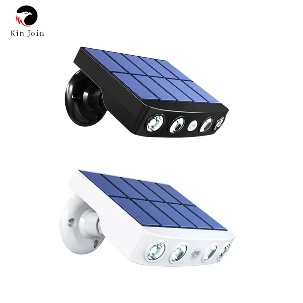 solar led light outdoor waterproof aluminum rir motion sensor solar powered path lamp for garden fence wall security lighting Powerful Solar Light Outdoor Motion Sensor Waterproof Garden LED Solar Lamp Spotlights For Garden Path Street Led Wall Light