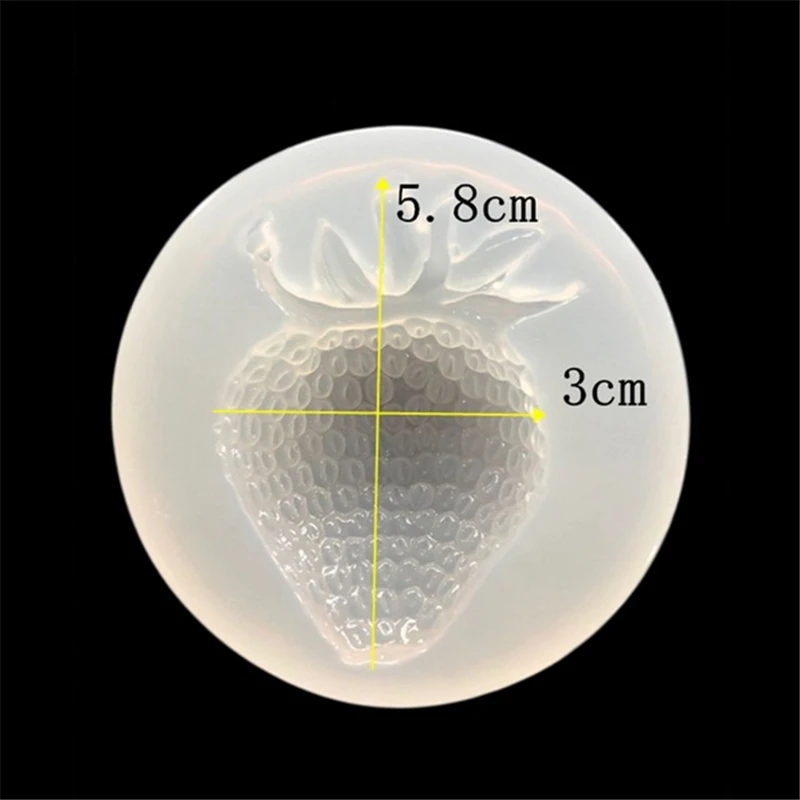 Перо/клубника/цветок помадка 3D зеркало DIY силиконовая форма для Подвеска для изготовления ожерелья инструмент ювелирные изделия рукоделие Смола формы