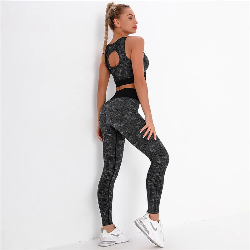 Sports Bra+Leggings Women Outfit Gym 