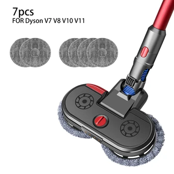 

1*Mop Head+6*Mop Cloth For Dyson V6 V7 V8 V10 V11 Vacuum Cleaner Parts Wet Dry Electric Cleaning Mop Head Brush Head