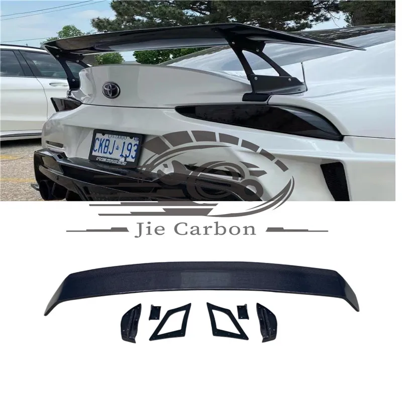 

GT Sport-Style заднее крыло автомобиля из настоящего углеродного волокна для Toyota Supra A90 2019 +