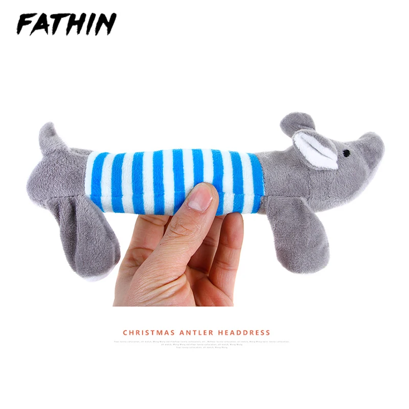 FATHIN мягкие игрушечные собаки высокий звук плюшевая игрушка домашнего питомца для кошек, товары для животных, собак 25X4 см