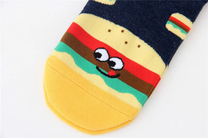 New arrival women's lovely cartoon socks spring autumn-winter funny food sock ladies and woman's art cotton socks