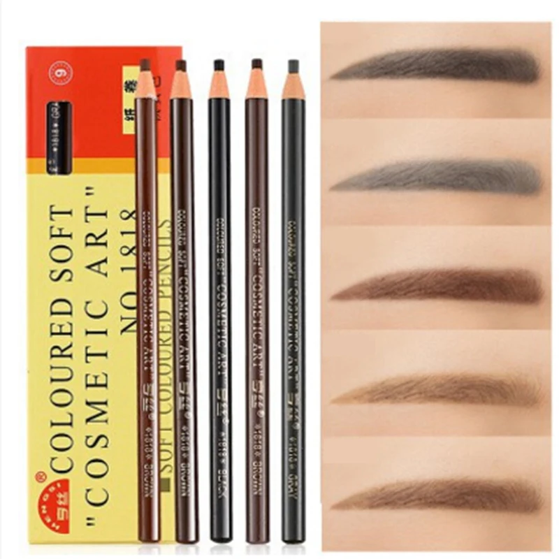 Pull eyebrow pencil tear-proof waterproof and sweat-proof makeup pen