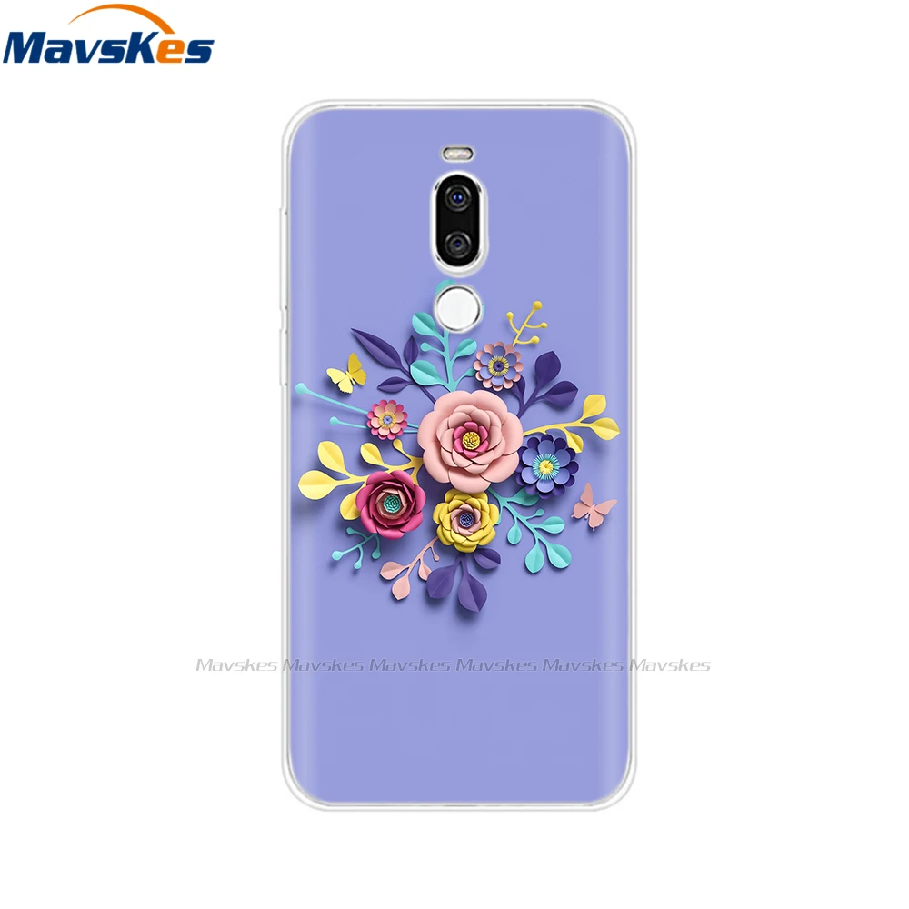 Cases For Meizu Back Cover For Meizu X8 X 8 Flowers Cat Patterned Phone Shell Cover Soft TPU Silicone Protective Cases Fundas Coque For Meizu X8 cases for meizu black Cases For Meizu