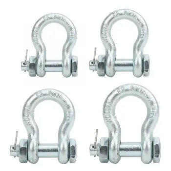 

Heavy Duty Anchor Shackle Alloy Steel Bow Type with Nut Ship Boat Lifting Machine Parts Furniture Hardware Accessories