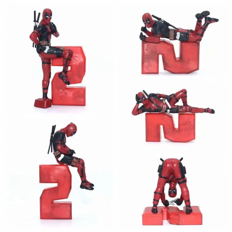 

Avengers Deadpool 2 Generation Cute 5-Deadpool Small Base Mini Scene Modeling Decoration Garage Kit