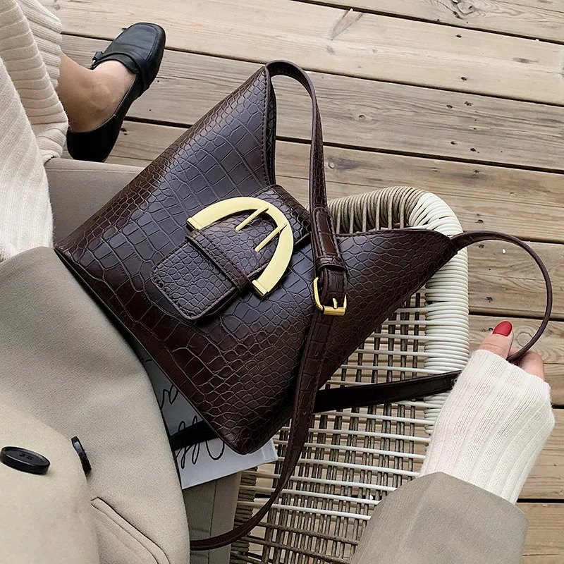 

Vintage PU Leather Bucket Bags for Women 2020 Small Solid Color Crossbody Bag Female Shoulder Messenger Bag Handbags