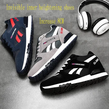 

2019 new mesh men's shoes Korean version of the trend of casual sports shoes wild running shoes tide shoes increased autumn