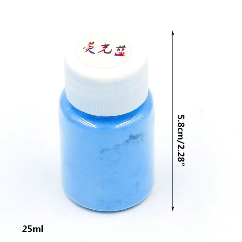 12 Pcs/set 25ml New Fluorescent Pearlescent Powder DIY Crafts Jewelry Making Epoxy Pigment Crystal Glue Filling Materia
