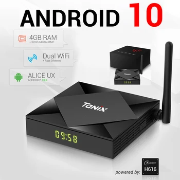 

Tanix TX6S TV BOX Android 10 Smart TV Box Bluetooth 4GB RAM 32GB ROM WiFi TVBox Allwinner H616 Quad Core Box 4K Media Player