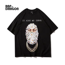 

Hip Hop T-shirt Oversize Harajuku Cartoon Portrait Graphic T shirts Cotton Print Top Tee Tshirt Men/Women Streetwear Summer 2021
