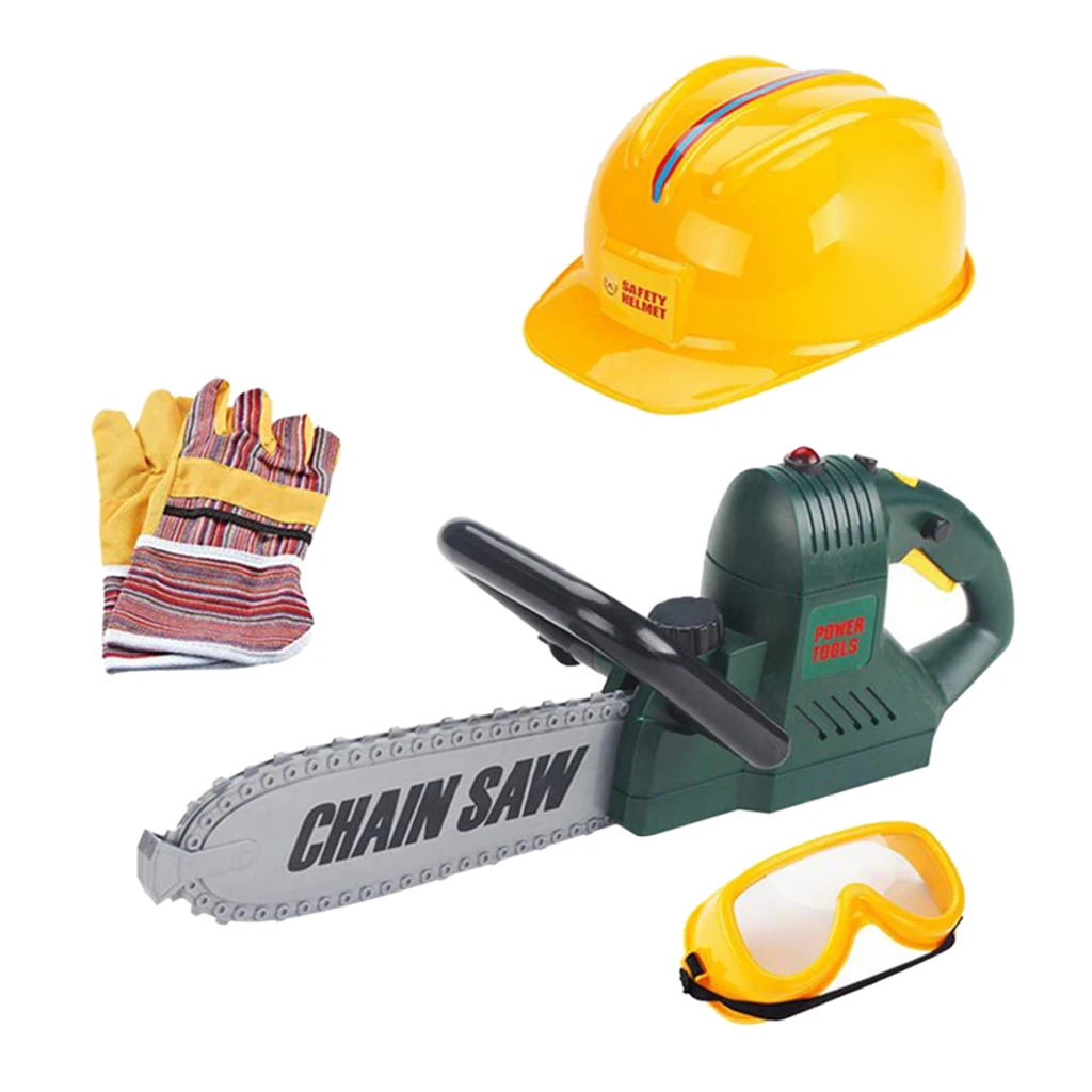 Pretend Play Engineer Kids DIY Lawn Repair Tools Dress Up for Boys and Girls