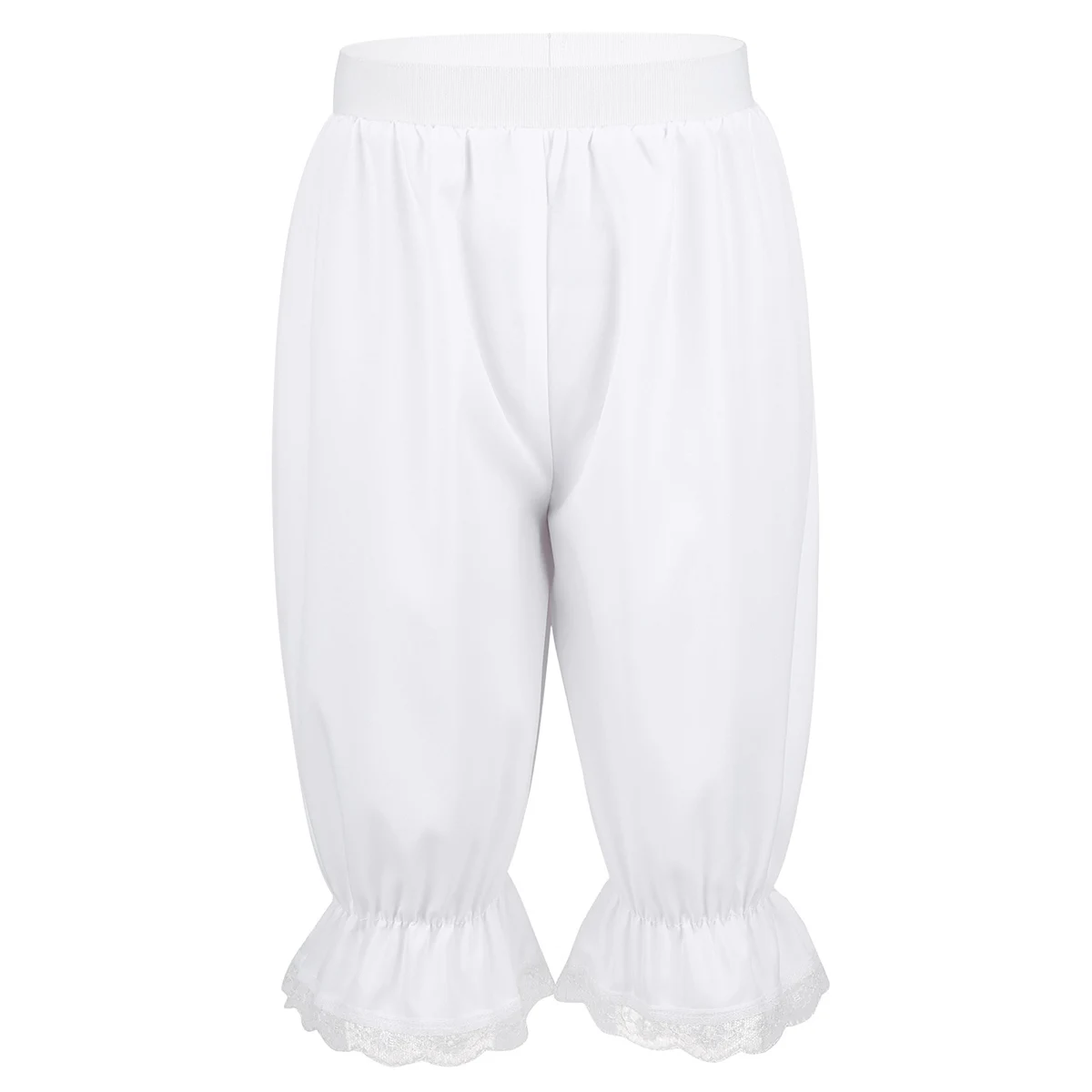 

Kids Girls Victorian Pantaloons CostumeQuick Drying Lightweight Loose Lace Trim Bloomers with Comfy Elasticated Waistband