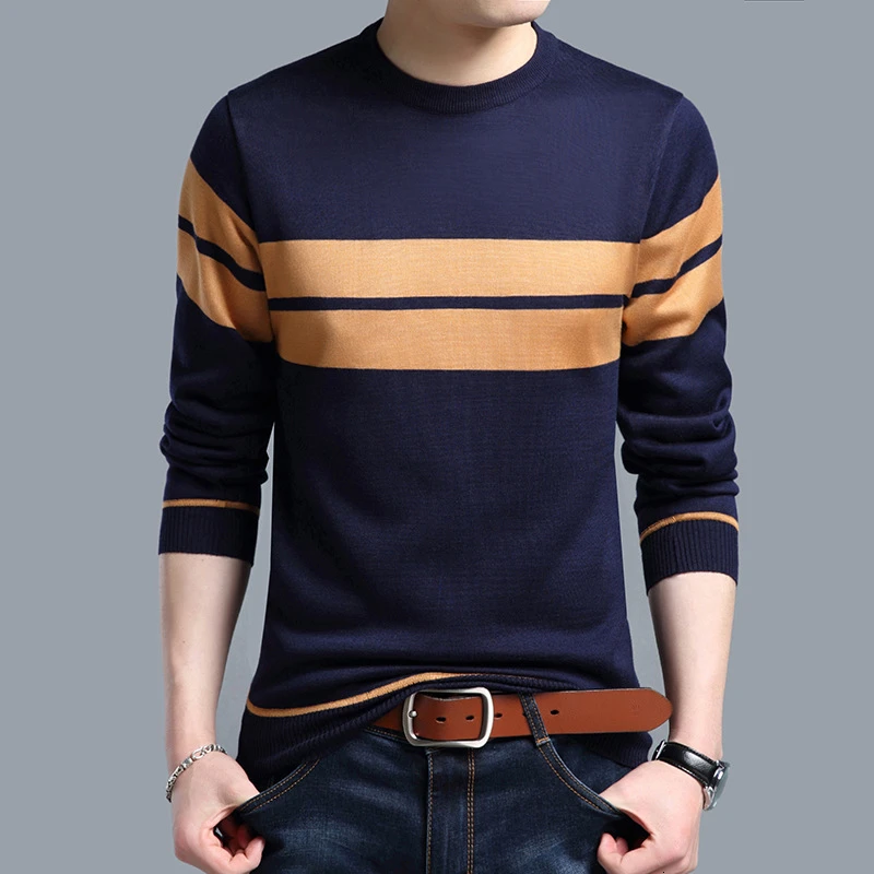 Толстые горячие кошки Voering o-образным вырезом Pull Homme Рождество Trui мужские зимние Wol Heren Truien Повседневный пуловер для мужчин