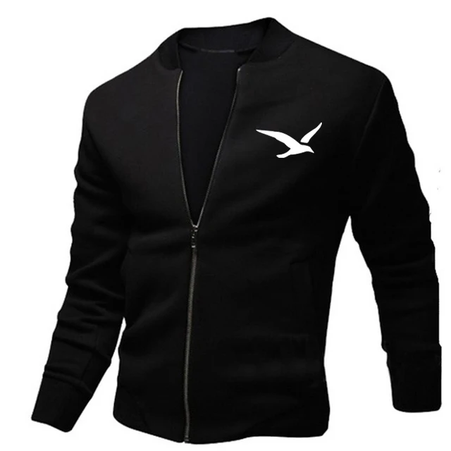 Chaquetas con estampado 3D de gaviota para abrigos de calle con cremallera, ropa de calle informal, abrigo ajustado de Hip Hop, Primavera|Chaquetas| - AliExpress