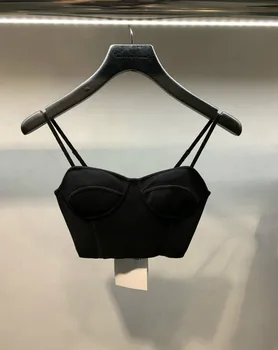 

2020 Spring Summer Women Versatile Sexy Slim Chest Cup Halter Vest A2