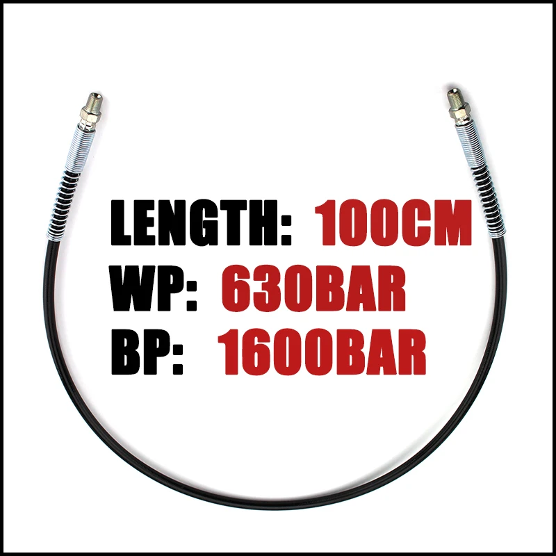 Пейнтбол PCP высокое давление шланг 1/8NPT x наружная резьба 6000psi 100 см длинное