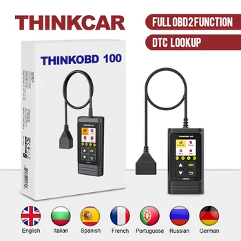 

THINKCAR THINKOBD 100 All OBD2 Functions Car Scanner Diagnostic Tool DTC Lookup VIN Live Data Reset Engine Light Diagnostics