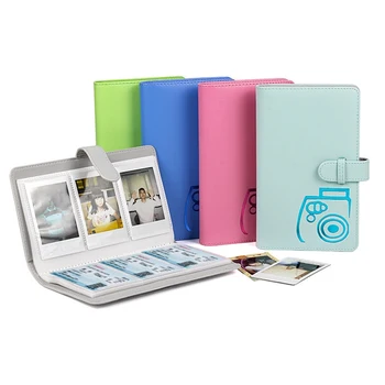 

Photo Album Business Card Holder Large Capacity Color Storage Clip PU Leather Instant Photo Album Picture Storage