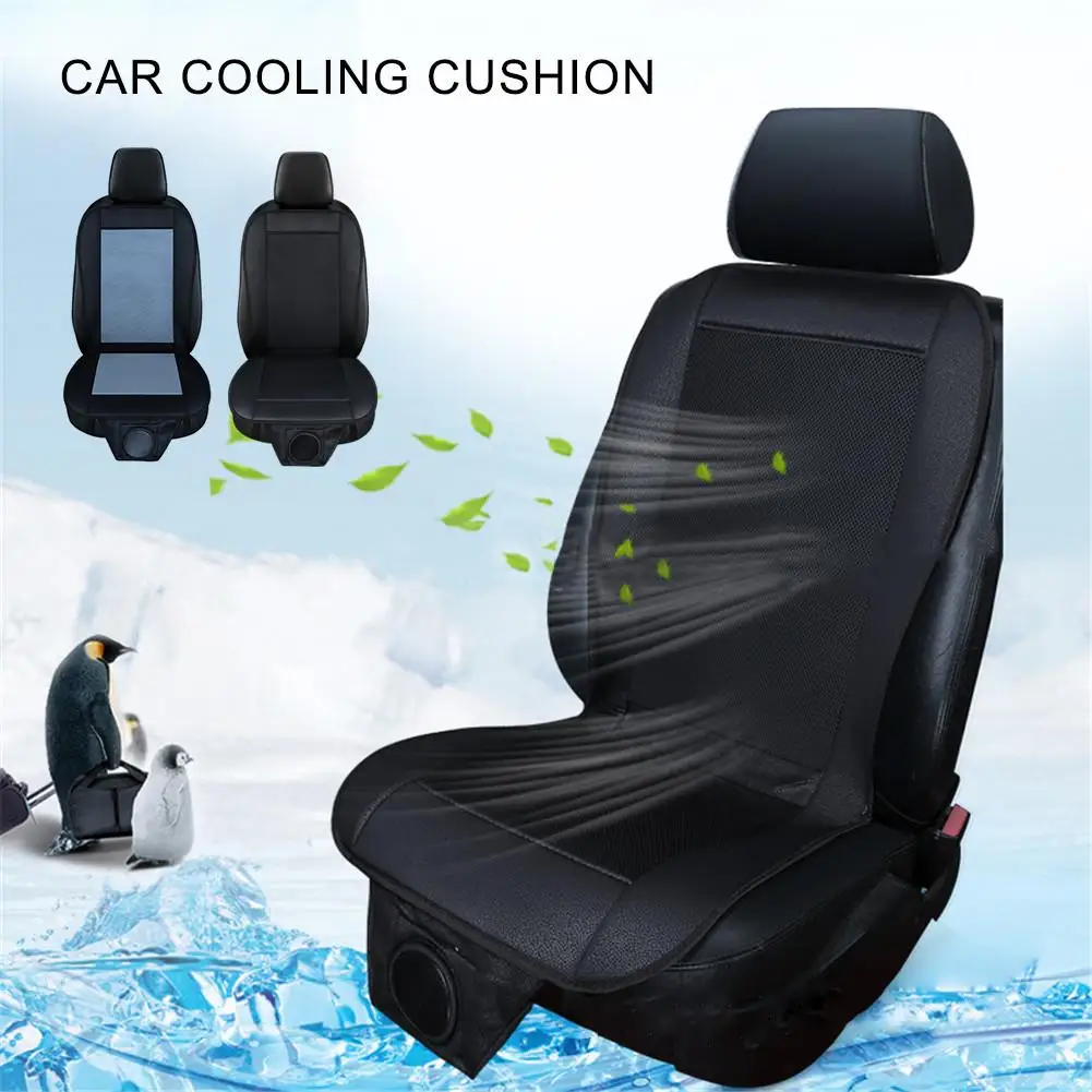

12V Cooling Car Seat Cushion Cover Air Ventilated Fan Conditioned Cooler Pad