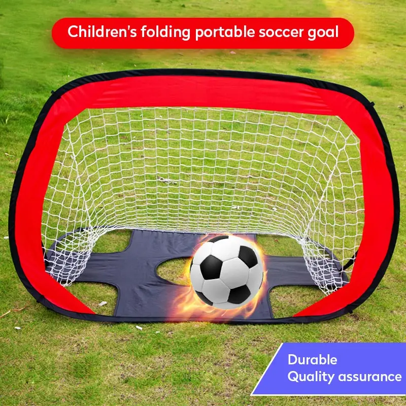 

2 in1 Kids Pop Up Soccer Goal Portable Football Gate Children Soccer Goal Net Backyard Indoor Toy Outdoor Soccer Door Equipment