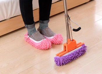 

1 Pc Lazy Slippers Mop Absorption Shoes Wipe Cover Replacement Mop Head Floor Dust Cleaning Tool Mopping Shoes Mop Cap Cloths