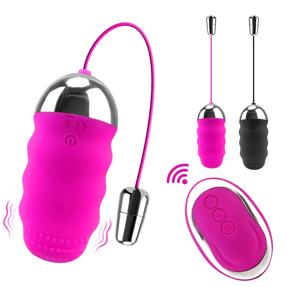 Clitoris Stimulator G-spot Vibrator Jumping Egg Remote Control_voghion.com