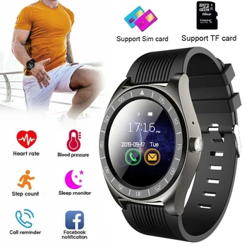 

Smart Watch Men Women Bluetooth Phone Watch Sim TF Card Android Smart Watch With Camera Pedometer Sports Waterproof Smart Watch
