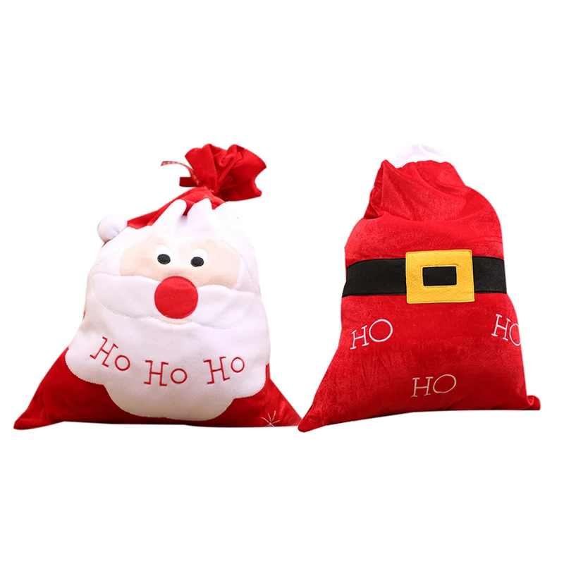 New Large Santa Gift Bag Backpack Christmas New Year Home Big Bunch