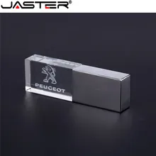 JASTER peugeot crystal+ металлический USB флеш-накопитель 4 ГБ 8 ГБ 16 ГБ 32 ГБ 64 ГБ 128 Гб Внешняя карта памяти u диск
