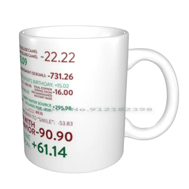 The Good Place Points System Ceramic Mugs