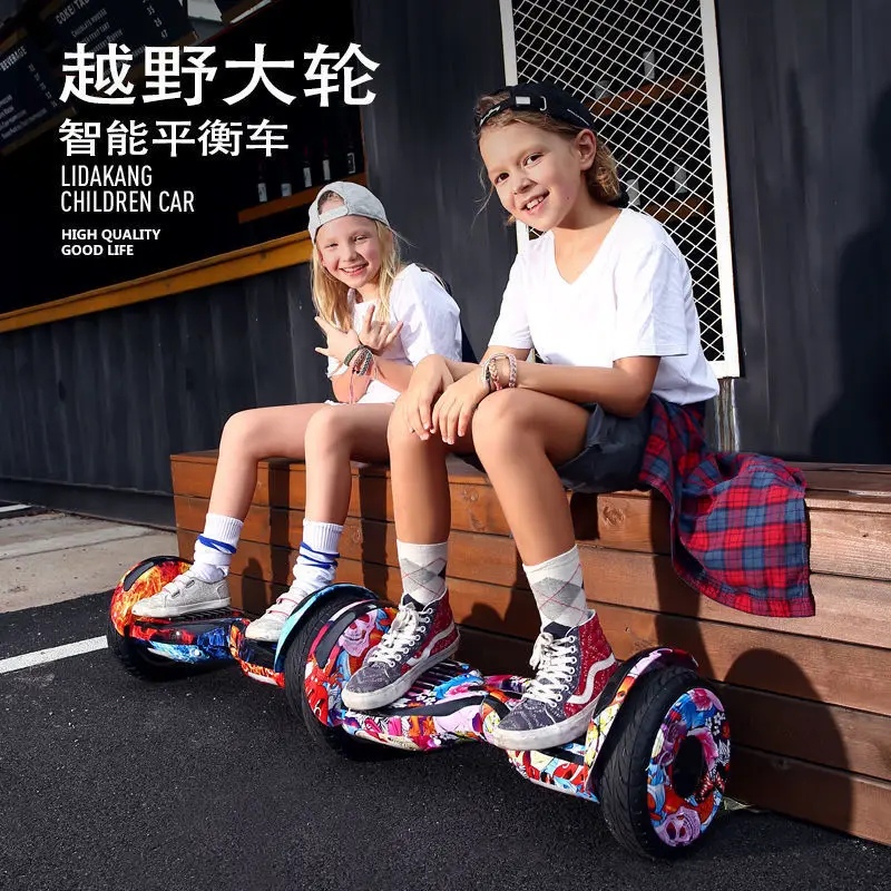 10 Inch Self Balancing Hoverboard-LED Light Wheel Self Balancing Scooter, Hoverboard for Kids Youth
